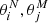 $ \theta_{i}^{N},\theta_{j}^{M} $