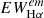 $ EW_{\mathrm{H\alpha}}^{em} $