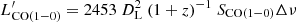$$ \begin{aligned} L^\prime _{\rm CO(1-0)} =2453 \ D^2_{\rm L}\ (1+z)^{-1}\ S_{\rm CO(1-0)}\Delta \nu \end{aligned} $$