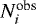 $N_i^{\textrm{obs}}$