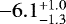 $-6.1^{+1.0}_{-1.3}$