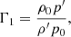 $$ \begin{aligned} \Gamma _1 = \frac{\rho _{0} p^\prime }{\rho^\prime p_{0}}, \end{aligned} $$