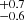 $ ^{+0.7}_{-0.6} $
