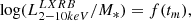 $$ \begin{aligned} \log (L_{2-10 keV}^{LXRB}/M_*)=f(t_m), \end{aligned} $$
