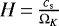 $H\,{=}\,\frac{c_{\textrm{s}}}{\Omega_K}$