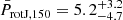 $ \bar{P}_{\mathrm{rotJ,150}}=5.2_{-4.7}^{+3.2} $