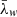 $ \bar{\lambda}_{w} $