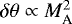 $\delta \theta \propto M_{\textrm{A}}^{2}$