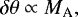 \begin{equation*}\delta \theta \propto M_{\textrm{A}},\end{equation*}