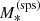 $ {M_*^{\mathrm{(sps)}}} $