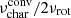 $ \nu_{\mathrm{char}}^{\mathrm{conv}}/2\nu_{\mathrm{rot}} $