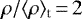 $\rho/\langle \rho \rangle_{\textrm{t}} \,{=}\, 2$