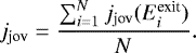 \begin{equation*}j_{\textrm{jov}}=\frac{\sum^N_{i=1}j_{\textrm{jov}}(E^{\textrm{exit}}_i)}{N} .\end{equation*}