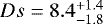 $Ds=8.4^{+1.4}_{-1.8}$