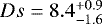 $Ds=8.4_{-1.6}^{+0.9}$