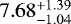 $7.68^{+1.39}_{-1.04}$