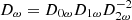 $ D_{\omega} = D_{0\omega}D_{1\omega}D_{2\omega}^{-2} $
