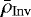$\bar{\rho}_{\rm{Inv}}$