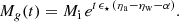 $$ \begin{aligned} M_{g}(t) = M_{\rm i}\,e^{t\,\epsilon _{\star }\,(\eta _{\rm a} - \eta _{\rm w} - \alpha )}. \end{aligned} $$