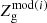 $ Z_{\mathrm{g}}^{\mathrm{mod}(i)} $