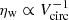 $ \eta_{\mathrm{w}} \propto V^{-1}_{\mathrm{circ}} $