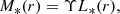$$ \begin{aligned} M_*(r) = \Upsilon L_*(r), \end{aligned} $$