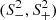 $ (S_-^2,S_+^2) $