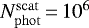 $N_{\mathrm{phot}}^{\mathrm{scat}}\,{=}\,10^6$