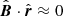 $ \hat{\boldsymbol{B}} \cdot \hat{\boldsymbol{r}} \approx 0 $
