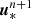 $ \boldsymbol{u}^{n+1}_* $