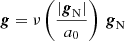 $$ \begin{aligned} \boldsymbol{g} = \nu \left(\frac{|\boldsymbol{g}_{\rm N}|}{a_0} \right)\,\boldsymbol{g}_{\rm N} \end{aligned} $$