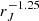 $ r_J^{-1.25} $