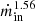 $ \dot{m}_{\mathrm{in}}^{1.56} $