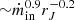 $ {\sim}\dot{m}_{\mathrm{in}}^{0.9}r_J^{-0.2} $