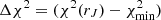 $ \Delta\chi^2=(\chi^2(r_J)-\chi^2_{\rm min}) $