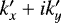 $k\prime_x+ik\prime_y$