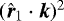 $({\bm{\hat r}_{1}} \cdot\bm{k})^2$