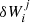 $ \delta W_i^j $