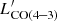 $ L^\prime_{\mathrm{CO(4 \mbox{--} 3)}} $