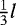$\frac{1}{3}l$