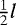 $\frac{1}{2}l$