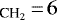 $_{\textrm{CH}_2} \,{=}\,6$