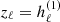 $ z_\ell=h_\ell^{(1)} $