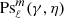 $ \mathrm{Ps}_\ell^m(\gamma,\eta) $