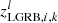 $ z^l_{\mathrm{LGRB},i,k} $