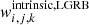 $ w^\mathrm{intrinsic,LGRB}_{i,j,k} $