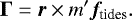 \begin{equation*}\vec\Gamma = \vec r\times m\prime\vec f_{\textrm{tides}}.\end{equation*}