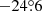 $ -24{{\overset{\circ}{.}}}6 $