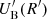 $ U^\prime_{\rm B}(R^{\prime}) $