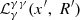 $ \mathcal{L}_{\mathrm{\gamma}}^{\gamma\gamma}(x^\prime,\ R^\prime) $